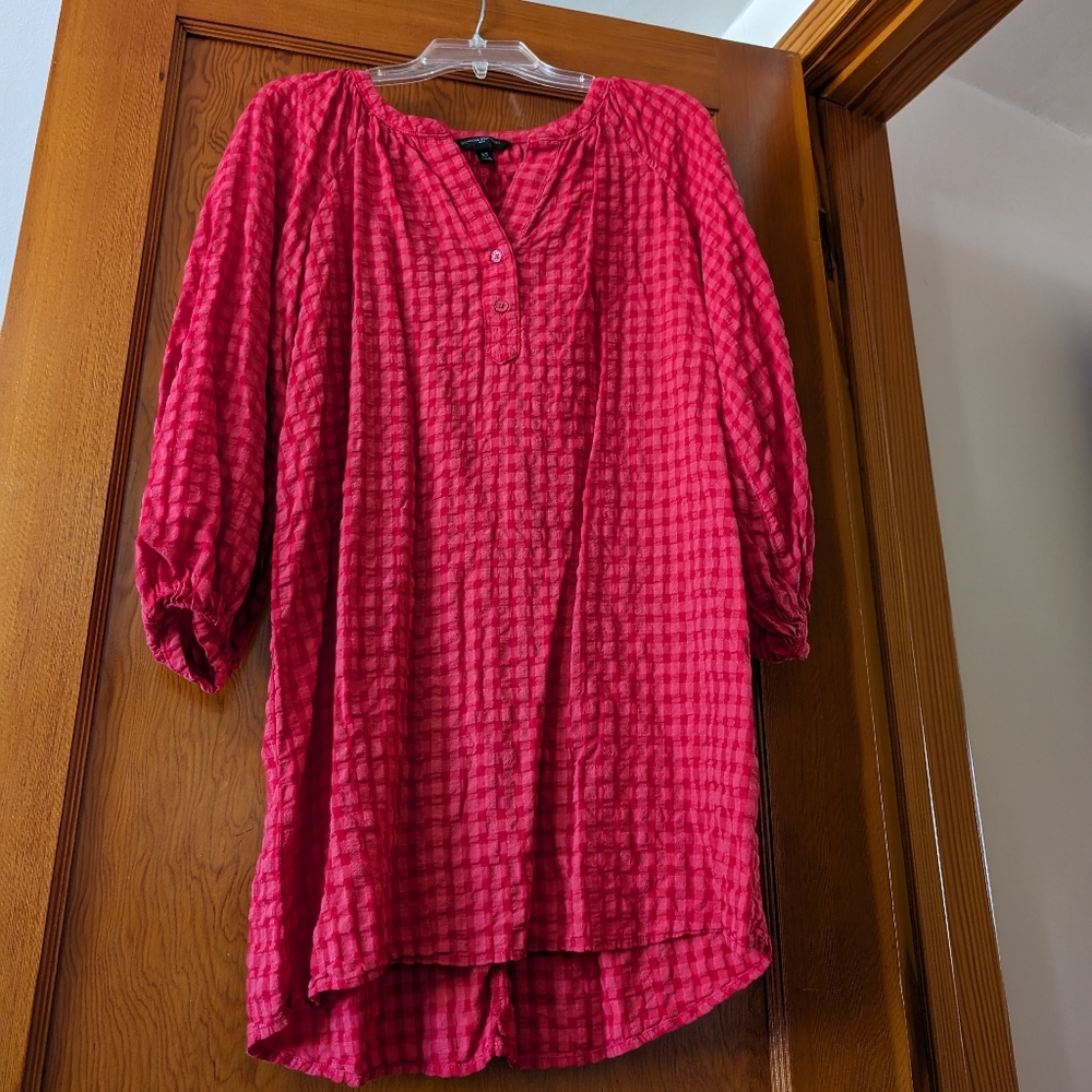 Banana Republic shirt dress, strawberry, size XS
